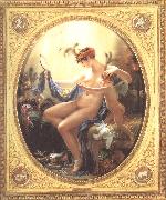 Anne-Louis Girodet-Trioson Madeomiselle Lange as Danae oil painting reproduction